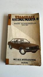 Vraagbaak Opel Ascona/ Manta B, Auto diversen, Handleidingen en Instructieboekjes, Ophalen of Verzenden