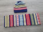 Gebreide muts en sjaal, Kleding | Dames, Mutsen, Sjaals en Handschoenen, Ophalen of Verzenden, Zo goed als nieuw, Maat 36 (S)