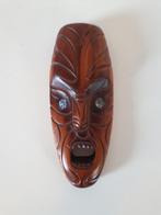 vintage masker wand sculptuur Maori masker houtsnijwerk, Ophalen of Verzenden