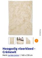 Hoogpolig vloerkleed crème Action 2,30x1,60, Ophalen of Verzenden, Gebruikt