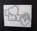 I love my Renault --- STICKER---, Ophalen of Verzenden, Nieuw