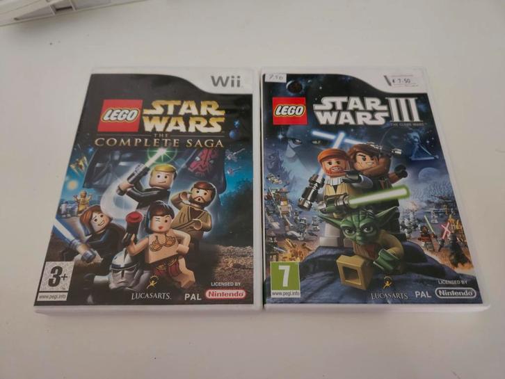 Lego Star Wars Complete Saga + Deel 3 Nintendo Wii, Spelcomputers en Games, Games | Nintendo Wii, Gebruikt, Avontuur en Actie