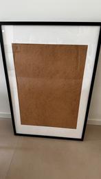 Zwarte lijst met passe-partout 60x90cm, Ophalen, Zo goed als nieuw, 75 cm of meer, 50 tot 75 cm