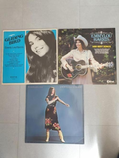 3x Emmylou Harris 1 x Dolly Parton 1 xWillie Nelson, Cd's en Dvd's, Vinyl | Country en Western, Gebruikt, Ophalen