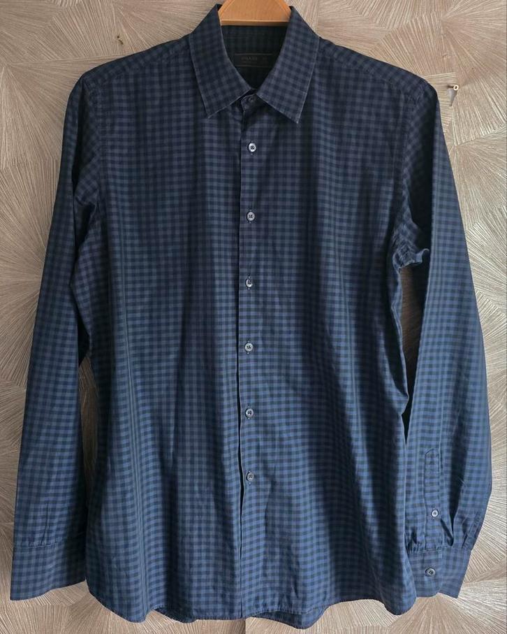 Heel mooi heren overhemd Prada 40 cm, Kleding | Heren, Overhemden, Zo goed als nieuw, Halswijdte 39/40 (M), Blauw, Ophalen