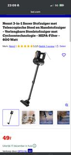 Nexxt 3-in-1 Snoer Stofzuiger - Steelstofzuiger, Witgoed en Apparatuur, Stofzuigers, Stofzuiger, Nieuw, Ophalen of Verzenden, Minder dan 1200 watt