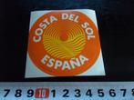 sticker Spanje Costa Del Sol España, Ophalen, Zo goed als nieuw, Bedrijf of Vereniging