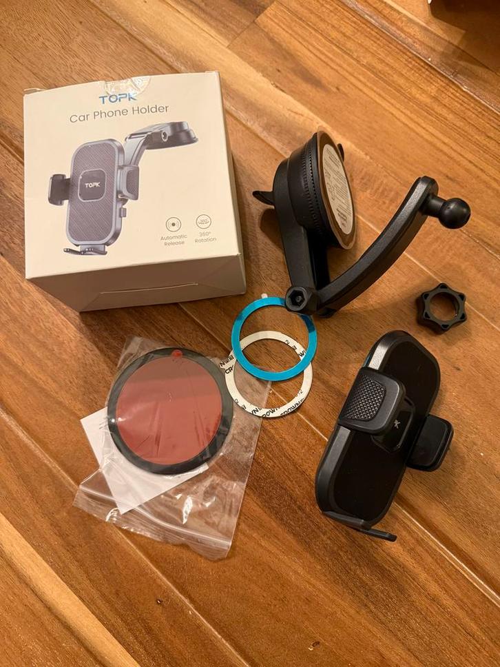 TOPK Telefoonhouder Auto - Nieuw in doos, Telecommunicatie, Telefoonhouders, Nieuw, Auto, Ophalen of Verzenden