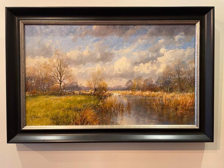 Gert-Jan Veenstra, twee landschappen : gereduceerde prijs!, Antiek en Kunst, Kunst | Schilderijen | Klassiek, Ophalen of Verzenden