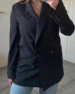 H&M donkerblauwe double breasted blazer met zakken, H&M, Blauw, Ophalen of Verzenden, Zo goed als nieuw
