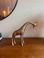 Beeld giraf goudkleurig, Ophalen of Verzenden, Zo goed als nieuw, Beeldje of Figuurtje