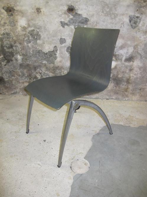design stoel Artifort Zeno gebeitst grijs 10 stuks, Huis en Inrichting, Stoelen, Gebruikt, Vijf, Zes of meer stoelen, Hout, Metaal