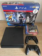 PlayStation 4 Slim 1 TB incl. 2 controllers en 4 games, Spelcomputers en Games, Spelcomputers | Sony PlayStation 4, Ophalen, Met games