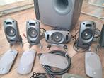 Logitech THX surround set 5.1 voor pc / gaming, Computers en Software, Pc speakers, Ophalen, Gebruikt, Audiokanaal 5.1, Logitech
