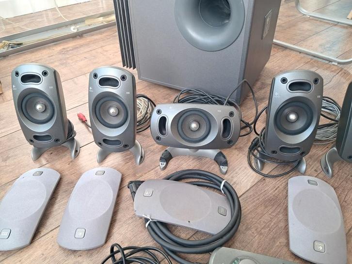 Logitech THX surround set 5.1 voor pc / gaming, Computers en Software, Pc speakers, Gebruikt, Audiokanaal 5.1, Ophalen