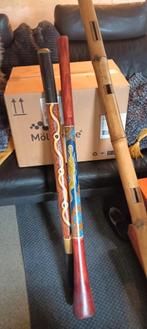 Te koop 2 didgeridoo's, Muziek en Instrumenten, Blaasinstrumenten | Didgeridoos, Ophalen of Verzenden, Zo goed als nieuw