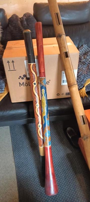 Te koop 2 didgeridoo's