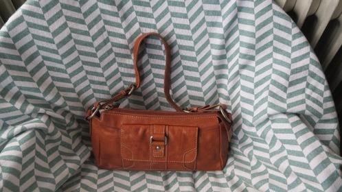 Spikes & Sparrow, leren tas, 30x17x9cm, cognac bruin, Sieraden, Tassen en Uiterlijk, Tassen | Schoudertassen, Zo goed als nieuw