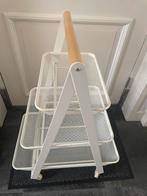 Theewagen van Ikea met mogelijkheden, Ophalen, Minder dan 50 cm, Wit, Zo goed als nieuw