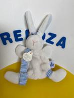 1142 doudou et compagnie konijn konijntje wit blauw, Ophalen of Verzenden, Zo goed als nieuw, Overige typen