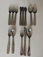 divers kinderbestek metaal, Gebruikt, Ophalen of Verzenden, Rvs of Chroom, Vaatwasserbestendig