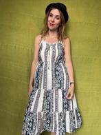 Jurk / zomer / print / aztec / wit / 42 / extra large / XL, Kleding | Dames, Jurken, Maat 42/44 (L), Hippie galore, Ophalen of Verzenden