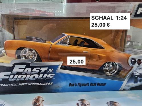 1:24 Jada Fast and the Furious Dom's Plymouth Roadrunner, Hobby en Vrije tijd, Modelauto's | 1:24, Nieuw, Jada, Ophalen of Verzenden
