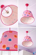 Lief! Kinderlamp rood/roze met hartjes Hanglamp kinderkamer, Ophalen of Verzenden, Zo goed als nieuw, Lamp