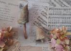 Prachtige brocante wattenpopjes set paddestoel en kerst bel, Antiek en Kunst, Ophalen of Verzenden