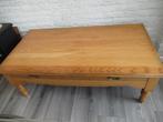 Eiken salontafel, Ophalen, 100 tot 150 cm, 50 tot 75 cm, Eikenhout