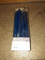 Blauwe Dinerkaarsen - 12 Stuks, Huis en Inrichting, Overige materialen, Blauw, Nieuw, Ophalen of Verzenden