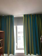 Blauw/Groene Verduisterende Gordijnen Kindkamer, Gebruikt, Blauw, Ophalen of Verzenden, 200 cm of meer