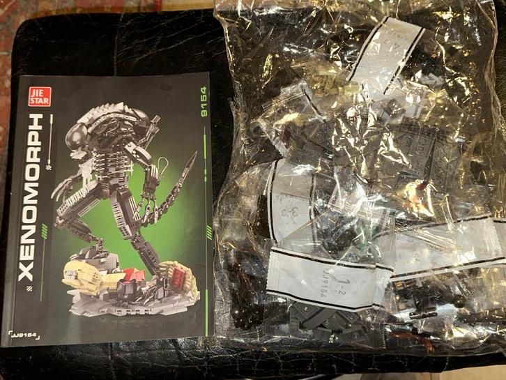 Jiestar XENOMORPH Alien bouwstenen constructie pakket 9154, Kinderen en Baby's, Speelgoed | Bouwstenen, Zo goed als nieuw, Overige merken