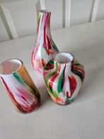 Set van 3 Kleurrijke Vaasjes, Huis en Inrichting, Woonaccessoires | Vazen, Ophalen, Overige kleuren, Nieuw, Glas