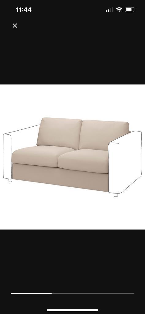 Ikea vimle - hoes zitgedeelte - hallarp beige, Huis en Inrichting, Banken | Sofa's en Chaises Longues, Nieuw, Tweepersoons, Ophalen of Verzenden
