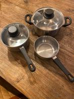 Rvs pannenset Ikea, Huis en Inrichting, Keuken | Potten en Pannen, Ophalen, Zo goed als nieuw, Rvs, Pannenset