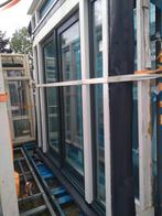 Pui met dubbele deuren en zijlichten, Nieuw, Ophalen of Verzenden, Buitendeur, Glas