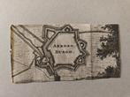 Mini gravure - Aardenburg - authentiek 340jr oud, Antiek en Kunst, Kunst | Etsen en Gravures, Ophalen of Verzenden