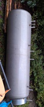 RVS Opslagtank – 600 Liter – met 2 32 mm Warmtewisselaars, 100 liter of meer, Boiler, Ophalen of Verzenden, Minder dan 3 jaar oud