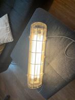 Oude originele Fabriekslamp met ingebouwd dimbaar TL licht, Ophalen of Verzenden, Lamp met armatuur, Zo goed als nieuw, 200 tot 500 watt