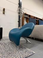 Nieuw Leolux Papageno Fauteuil Senso Teal Leer Design Stoel