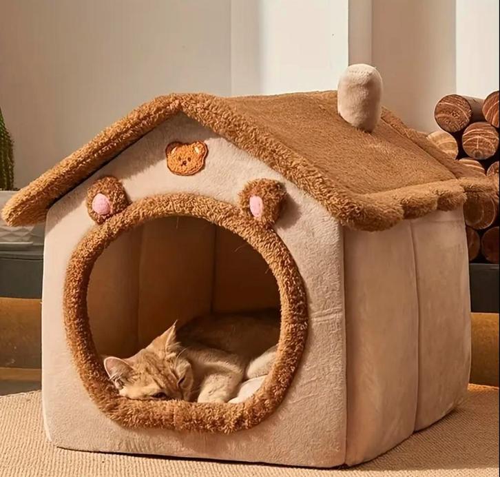 Gezellig en warm Kattenhuis nieuw, Dieren en Toebehoren, Kattenmanden, Nieuw, Ophalen of Verzenden
