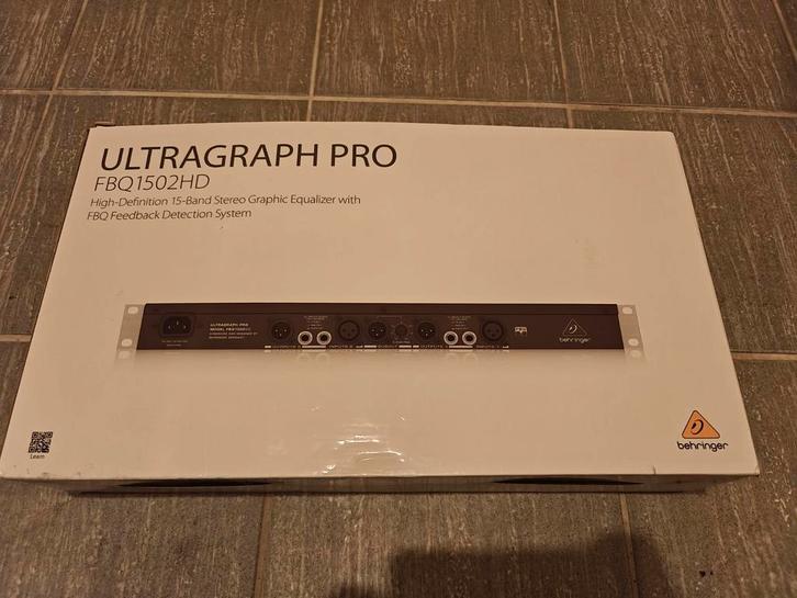 Behringer FBQ1502HD Equalizer - 15 Bands, Muziek en Instrumenten, Versterkers | Keyboard, Monitor en PA, Zo goed als nieuw, Overige typen