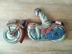 antiek blikken speelgoed blik motor motorrijder 1930 T&Co, Antiek en Kunst, Antiek | Speelgoed, Ophalen of Verzenden