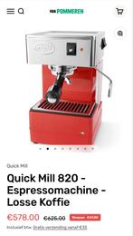 Quickmill 820 Espressomachine met uitklopbak, Witgoed en Apparatuur, Koffiezetapparaten, Stoompijpje, Gebruikt, Espresso apparaat