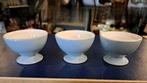 3 pastel servies eierdopjes van Petrus Regout zacht blauw, Verzenden