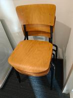 3x Mooie, ouderwetse schoolstoelen, Ophalen, Gebruikt, Bruin