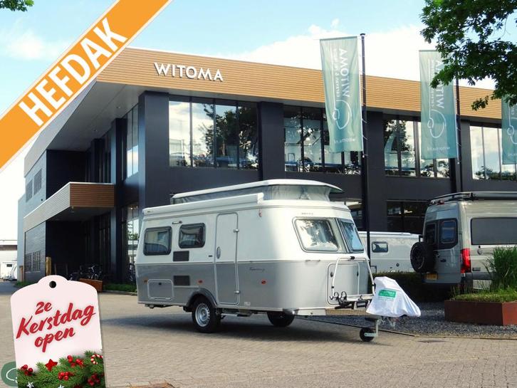 Eriba Touring 530 2e kerstdag geopend!, Caravans en Kamperen, Caravans, Bedrijf, tot en met 4, 750 - 1000 kg, Standaardzit, Eriba
