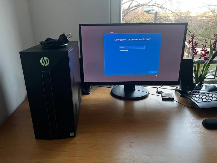 HP Pavilion Power 580-037nd gaming desktop – gereset, Computers en Software, Desktop Pc's, Gebruikt, 3 tot 4 Ghz, HDD, SSD, 8 GB