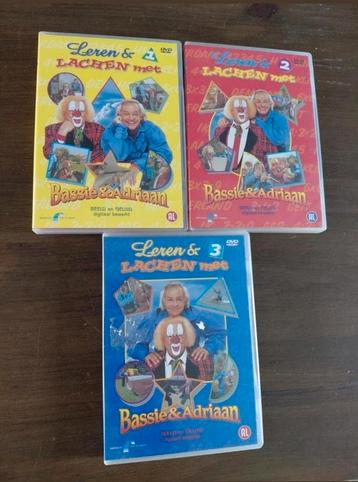 Leren & Lachen met Bassie en Adriaan 1,2,3 op dvd.
 beschikbaar voor biedingen